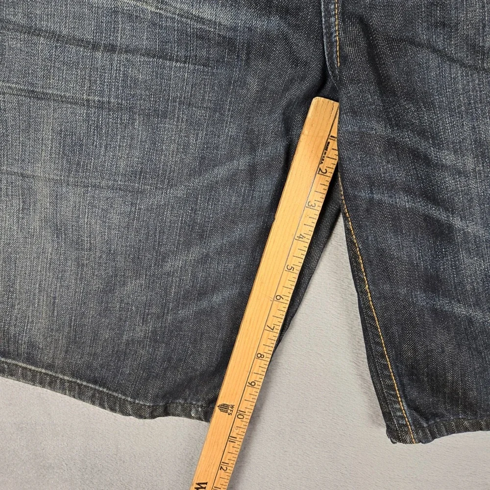 Antik Denim Jeans Shorts Mens 42 Zip Pockets‎ Embroidered Cotton Baggy Y2K